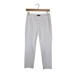 Eileen Fisher Stretch Crepe Pant Women’s Sz XS White Pull On Slim Ankle Viscose